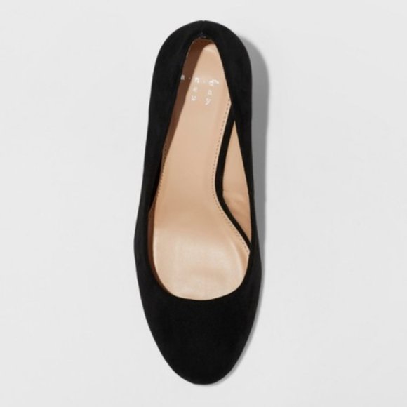 Women's Dot Round Toe Wedge Pumps - A New Day™ - Picture 2 of 3